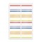 Avery No-Iron Fabric Name Labels, Playful Stripes Preprinted Designs, Handwrite Only, 24 Preprinted Labels (40774)